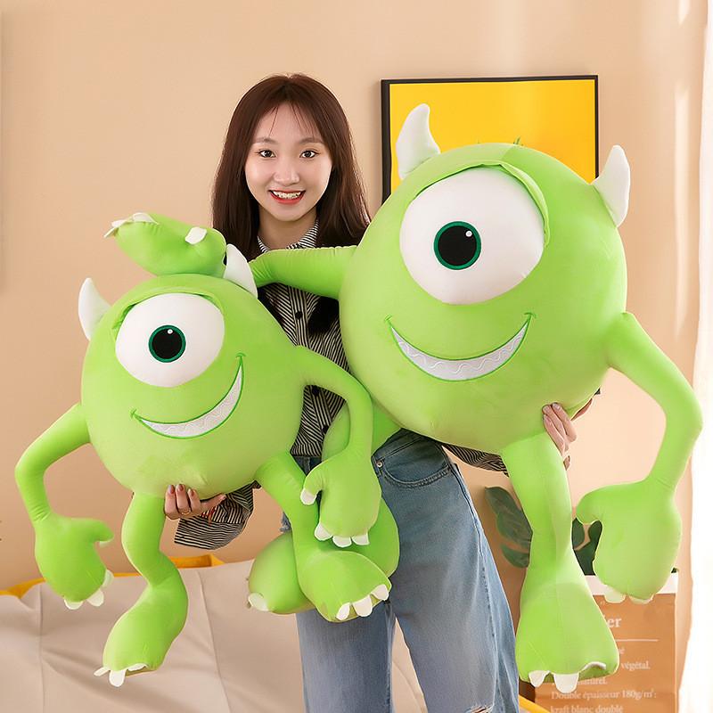 Cute Green Monster Plush Toy Big-eyed Stuffed Doll Perfect Birthday Present