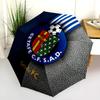 Getafe CF  pattern, automatic folding umbrella, portable and foldable design, 8 ribs, a Christmas or birthday gift.