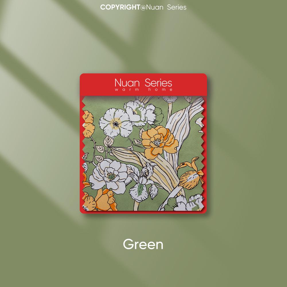 1PC Nuan Series French Romantic Antique Style Curtains with Printed Full Blackout Curtains for Bedroom Living Room Balcony Window for Home Decor