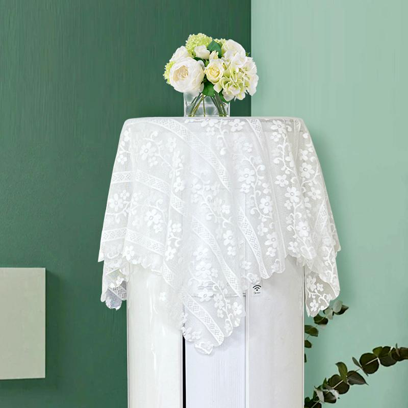 1Pc Tablecloth European Style Leisi Dust Cover Elegant Covering Dust Farmhouse Decoration Air Conditioning Cover Cloth