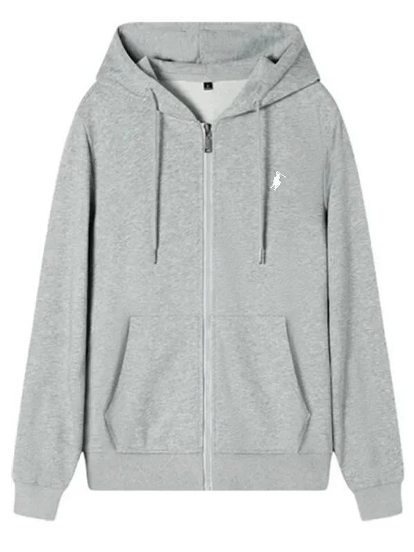 2025 Trendy Pony Print Zipper Hoodie