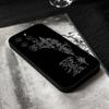 Cyber Sigil Cross Phone Case For IPhone 17,16,15,14,13,12,11 Plus,Pro,Max,XR,XS,X,7,8 Plus,Mini Black Silicone Soft