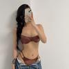 [People's Collection] Big breasts show small breasts, light half a cup of underwear in summer, women's French sexy, with steel rings gathering