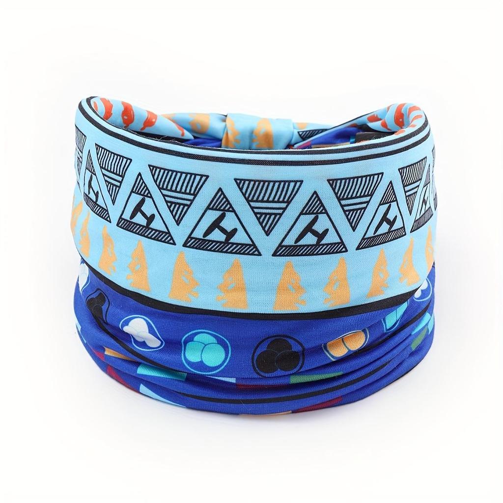 Bohemian Wide Edge African Print Women's Yoga Headband