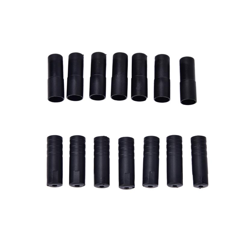 100Pc 4/5Mm Bike Bicycle Plastic Speed Chaning Brake Cable Wire Tips Caps Crimps