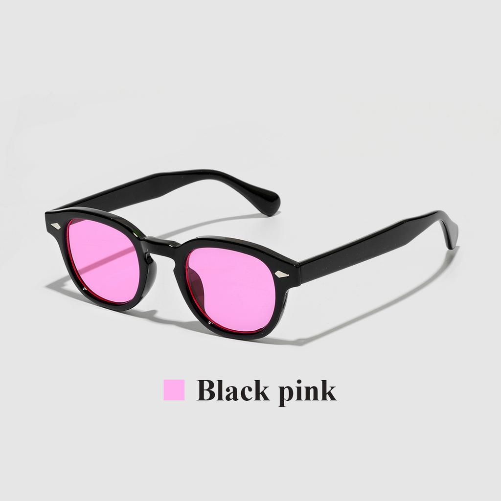 Ruiao  Retro round man and women Sunglasses Designer Famous Brand Luxury Vintage Shades Eyewear for Small Faces sun glasses