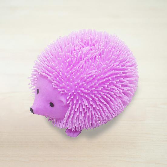Fuzz Hedgehog Squeeze Toy Stress Relief Fuzzy Animal Squeeze Fidget Toy Focus Aid Relaxation Anxiety Relieving Hand
