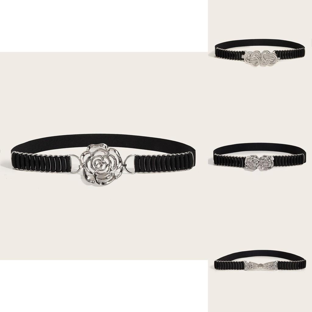 Ladies Fashion Metal Waist Belt With Snap Closure For Dress And Summer Outfits