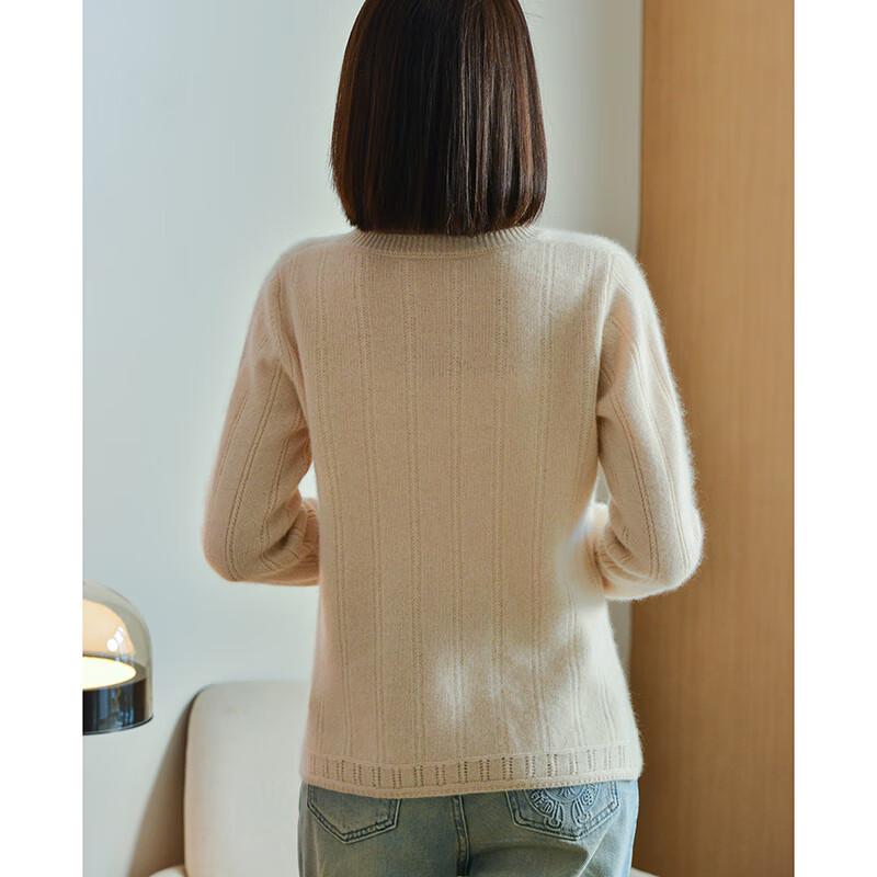 Fanzhen Women's 100% Wool Knit Cardigan