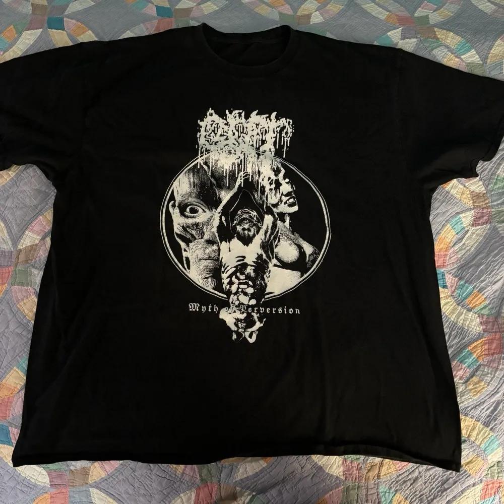 Unisex Short Sleeve Crew Neck Cotton T Shirt Napalm Death Carcass Horror S