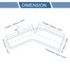 X AUTOHAUX 1pc Inner Diameter 51-76mm Length 45 Degree Blue Silicone Hose Silicone Tube