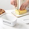 Butterdose mit Deckel - Luftdichter Lebensmittelaufbewahrungsbehälter für Butter, Aufstriche, Gewürze - Transparenter Deckel mit Sichtfenster, Platzsparender Küchenorganisator