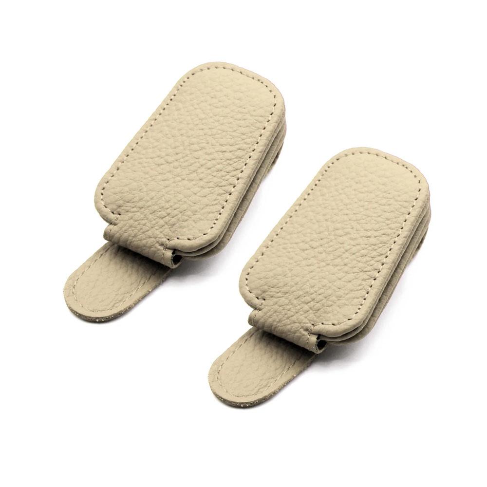 Universal Car Sunglasses Holder Magnetic Leather Clip Card Ticket Holder Auto Sun Visor Glasses Box Decoration Accessories