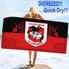 St George llawarra Print Beach Towel, Large Soft Quick Dry Towel for Beach Camping Swimming