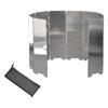 10 Plates Gas Stove Wind Shield Aluminum Alloy Foldable Wind Screen BBQ Gas Burner Windproof Screen Guard Wind Shield Deflector