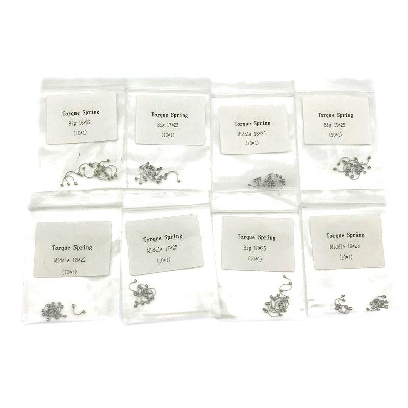 10PCS Kieferorthopädische Drehmoment frühling Kieferorthopädische Frühling Edelstahl Dental Versorgung Kieferorthopädische Halterung