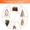 Christmas Front Door Hook 38cm Nail-Free Metal Ornament Long Hook Halloween Single Hook Decorative Garland Door Hanger