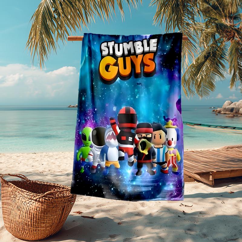 stumble guys Fashion Beach Towel: Ideal for Summer Adventures Soft, absorbent and quick drying suitable for swimming and bathing