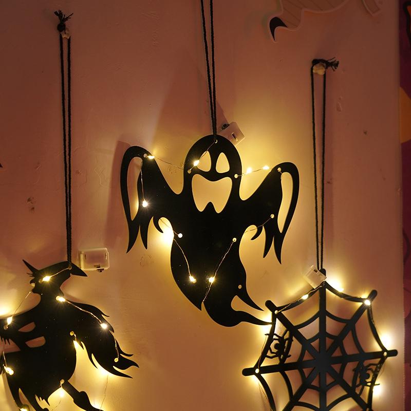 Halloween Decorative Lights, Ghost, Black Cat Atmosphere Lamp, for Living Rooms, Parties, Holidays, Home Decoration