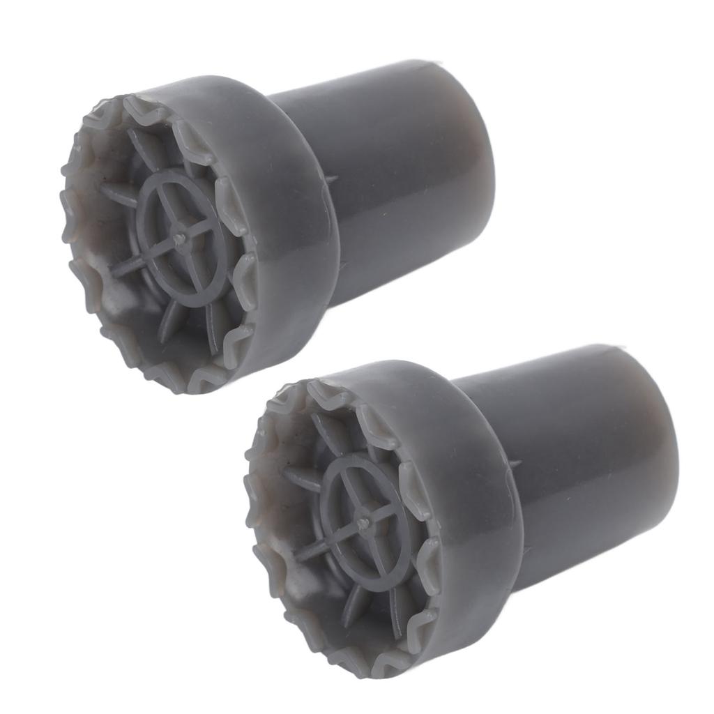 2pcs Crutch Feet Pads Wear Resistant Protective Round Foot Design 360 Degree Rotatable Thickened Rubber Canes Feet
