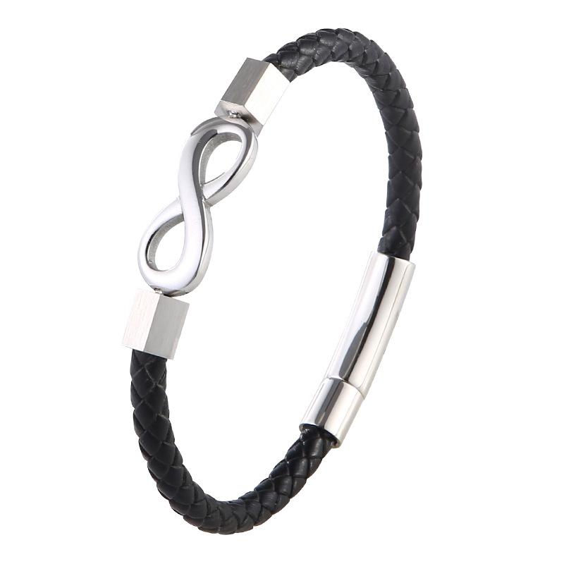 2026 Europe, America, Versatile Fashion Infinite 8-character Bracelet, Men's Jewelry