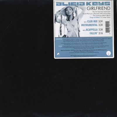 12inch Record ALICIA KEYS - Girlfriend / Fallin 80813210411 J 2001 US Soul/Funk Used