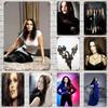 Tarja Turunen Vintažinis skardinis ženklas Namų dekoras Sienų dekoras Menas Sieninė tapyba Kambario dekoravimas Dekoras Retro Metalinė plokštelė Baro plakatai