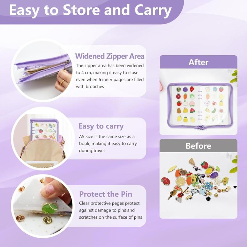 Tear Resistant Felt Storage Solution Preserving Delicate Awards With Space Efficient Compact Design Pin Showcase Book