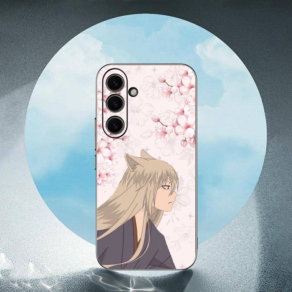 T-Tomoe Kamisama For Samsung Galaxy S25 S24 S23 Ultra S22 S21 Plus S20 Black Soft Silicone Protective Case