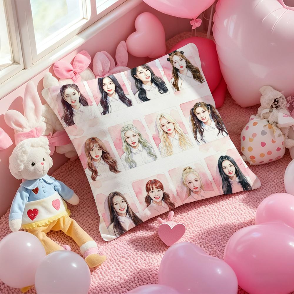 Kpop LLLLOONASS Cushion Cover Pattern Printed Pillowcase for Living Room Sofa Cushion Cover Bedroom Decor