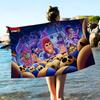 Cute B-rawl Game S-Stars Anime Beach Swimming Towel Soft Absorbent Washcloth Children's Gifts For Kids Travel Camping Gym