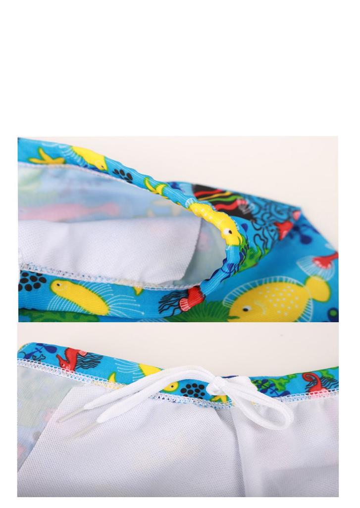 Premium Quality Children Kid Boys Cartoon Print Stretch Beach Shorts For Swimwear