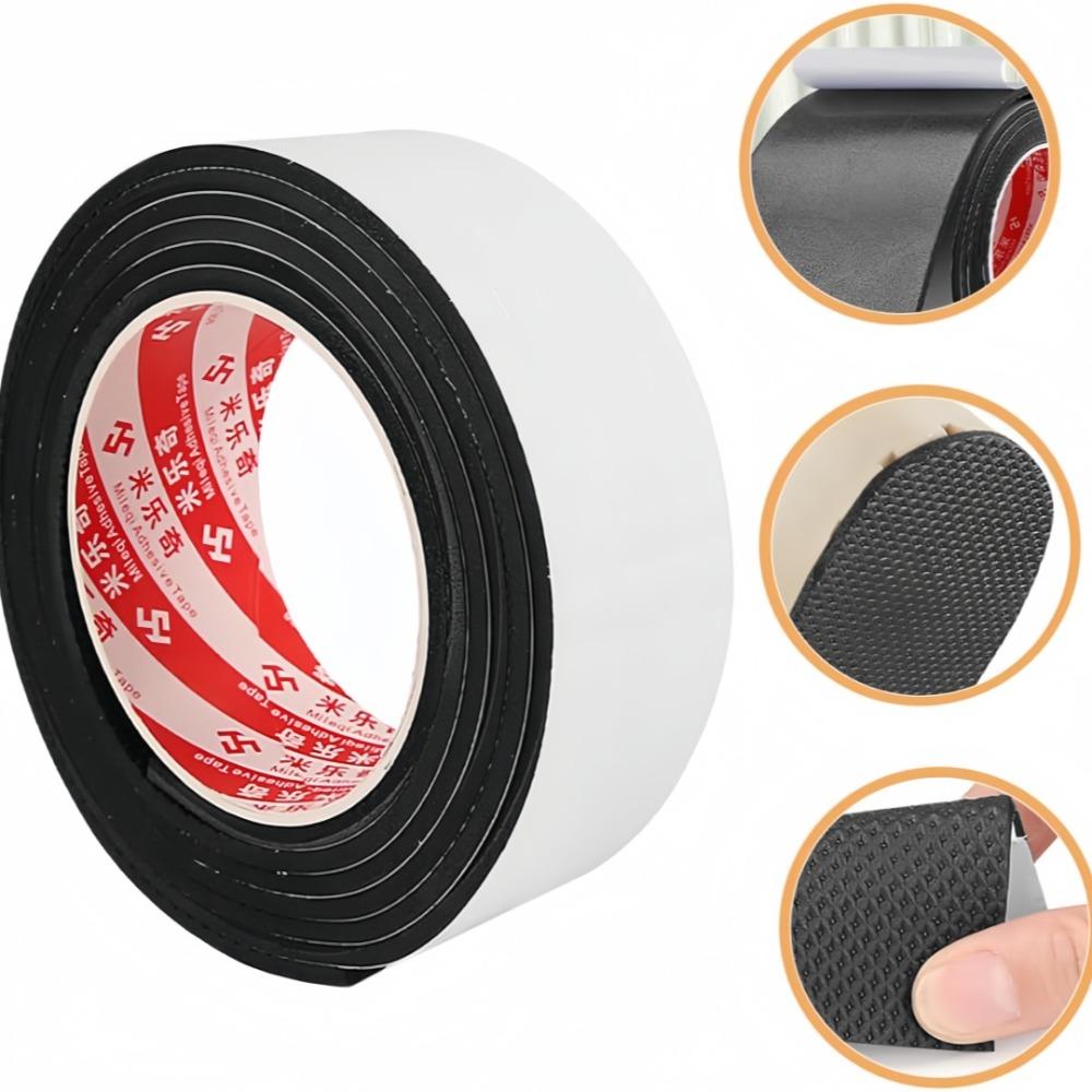 Heel Mute Tape Wear-resistant Anti Slip Thick Black EVA Material Self-adhesive for Repairing Shoe Sole Holes with Adhesive Tape