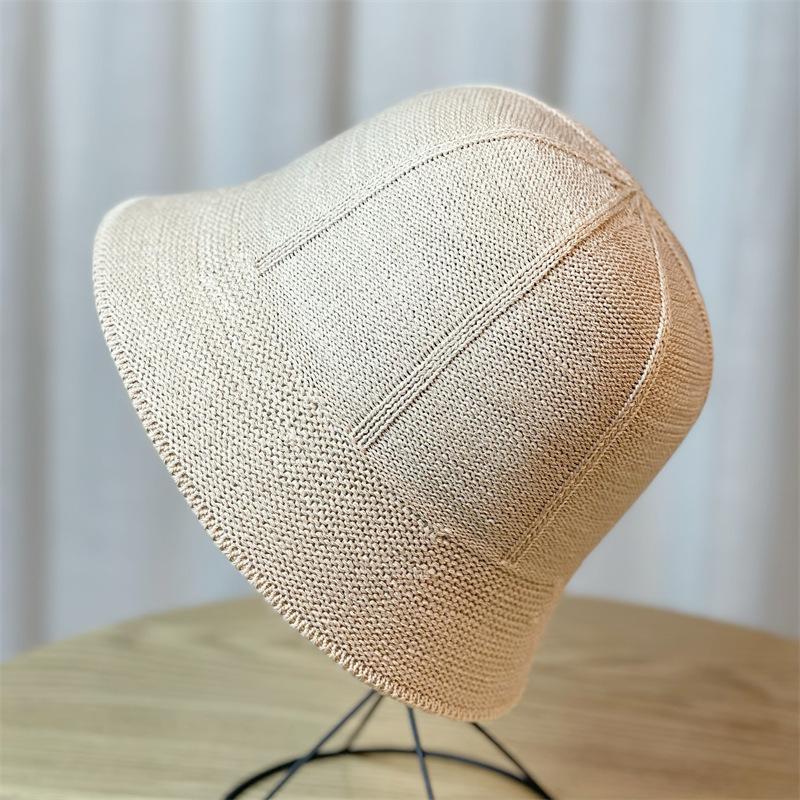 Summer Silk Ice Bucket Fisherman Hat Female Sunscreen Hat Head Circumference