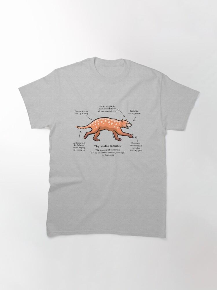Ice Age Thylacoleo Carnifex the Marsupial Lion Classic T-Shirt