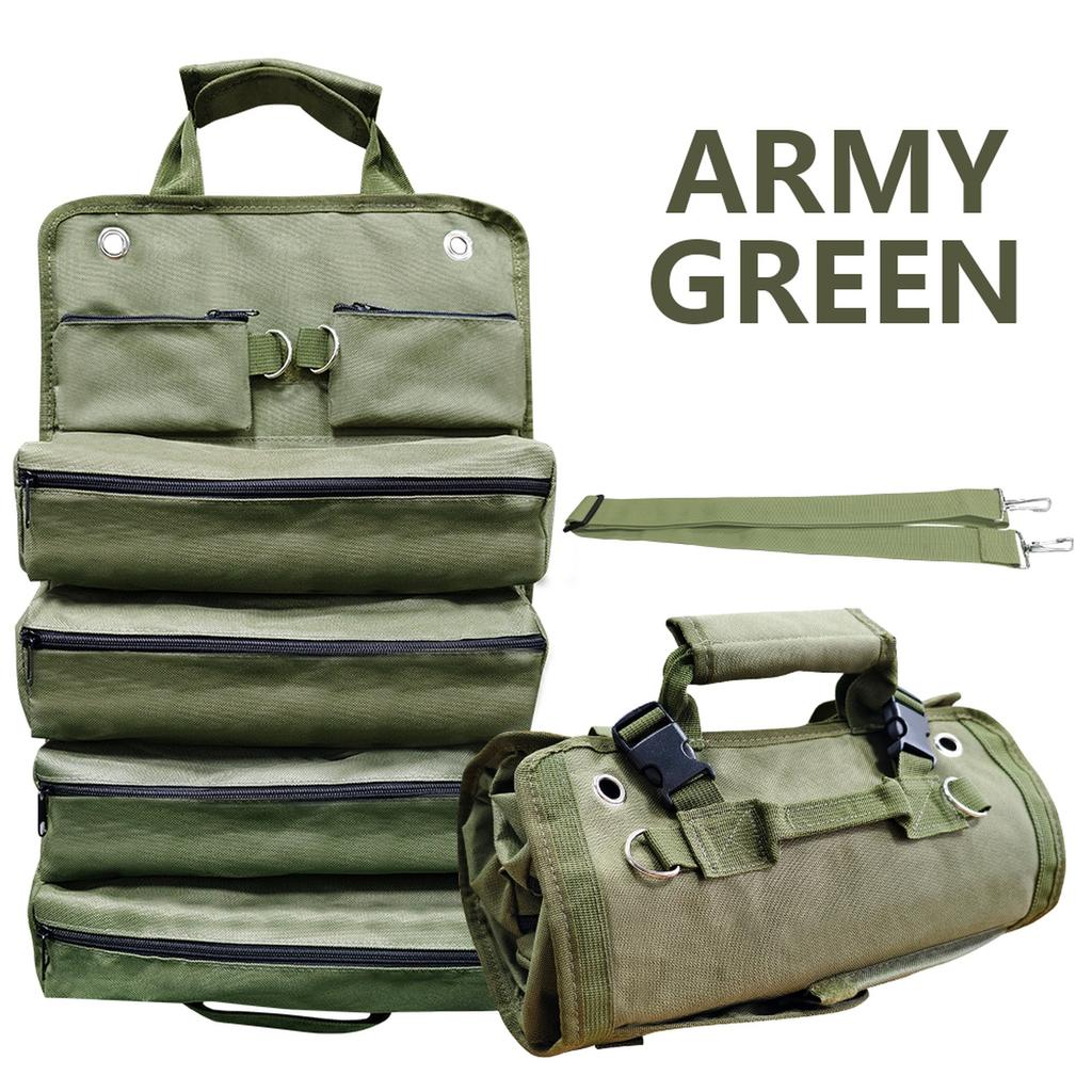 Mehrzweck-Werkzeugtasche Hohe Qualität Mehrere Taschen Beschläge Werkzeuge Beutel Aufrollbar Tragbar Kleine Werkzeuge Organizer Tasche