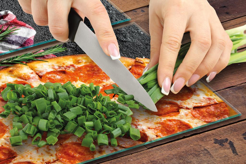 SZKLANA PŁYTA OCHRONNA DO KUCHNI 2x35x52 PIZZA