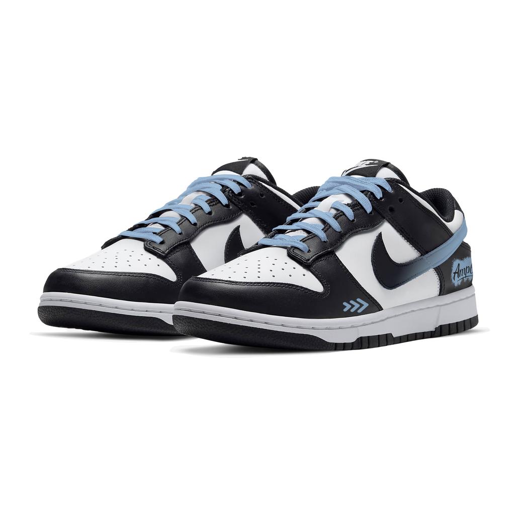 Nike Dunk Gradient Panda Abrasion Resistant Low Top Skateboard Shoes Unisex Black Blue DD1391-100(Team796-)