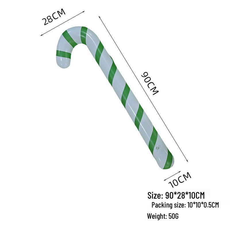 Inflatable Christmas Candy Cane Courtyard Decoration: Festive Outdoor Ornament for Parties