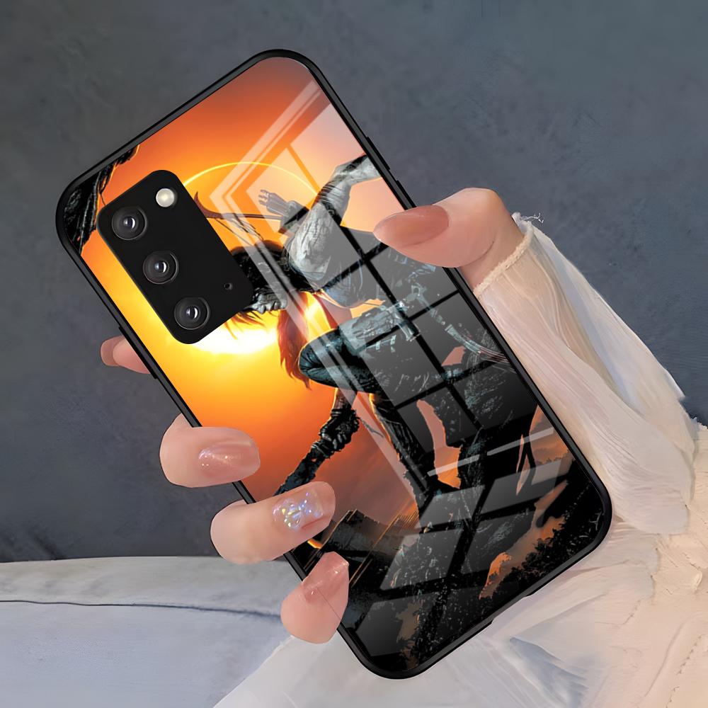 Tomb Raider Game Phone Case For Samsung S26 S25 Plus S20 S20 Plus S22 Ultra S23 FE S21 Plus S21 Ultra Glass Cover