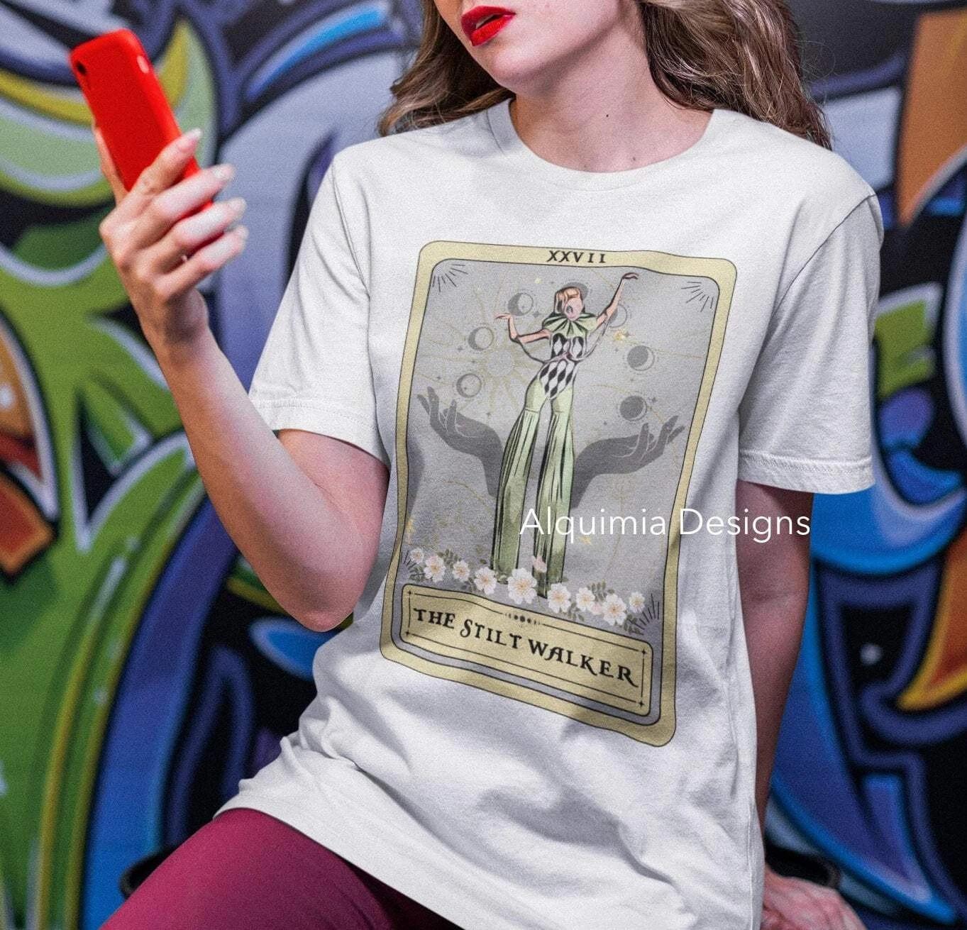 The Stilt Walker Tarot Card Shirt, Circus 4XL