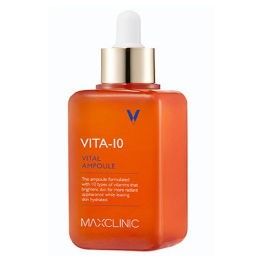 Maxclinic Vita 10 Vital Ampoule – Vitamin Brightening & Hydrating Facial Serum – 100ml