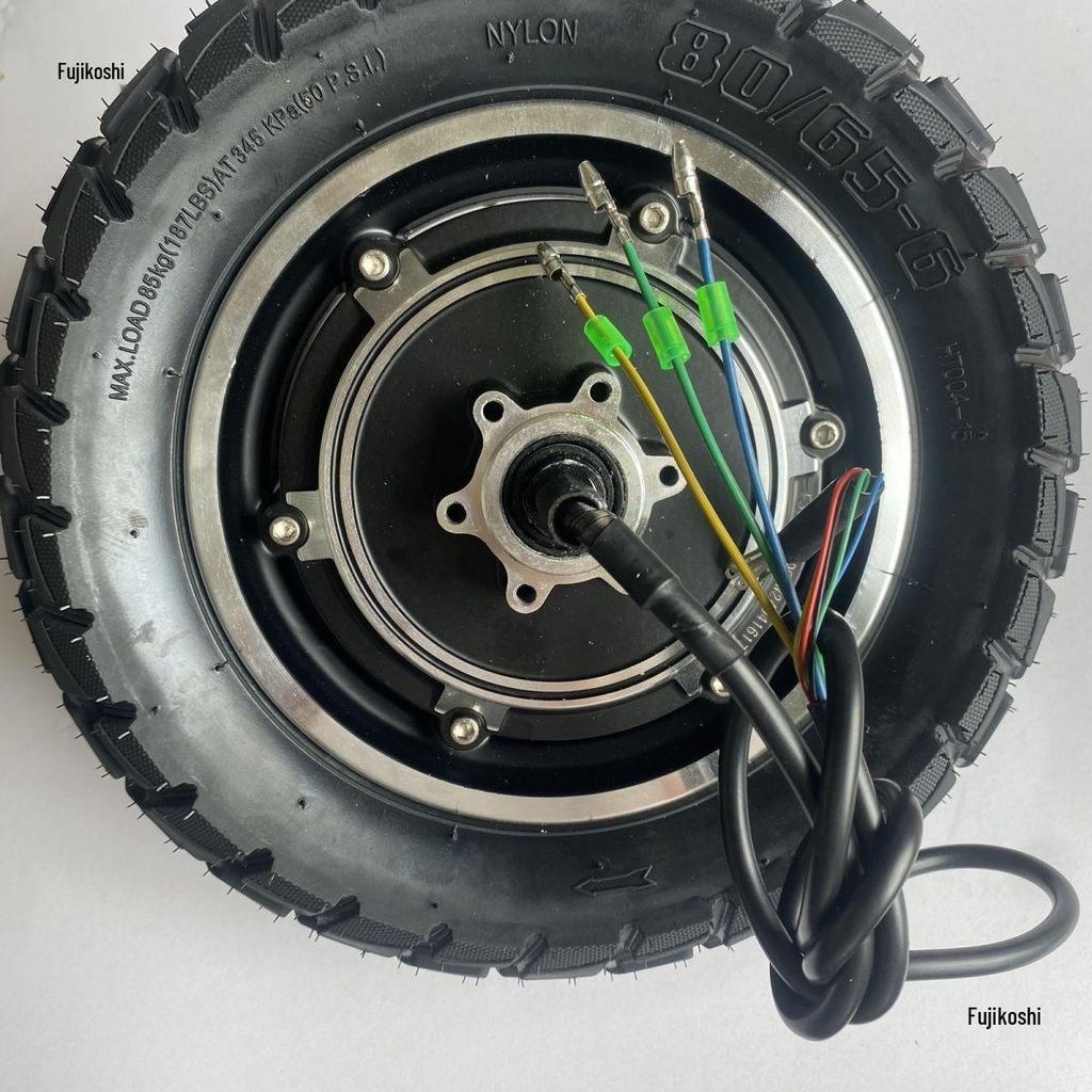 10" Electric Scooter Rear Wheel Hub Motor with Disc Brake, 36V/48V Motor & Driver for E-Scooters.