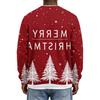 Men's Christmas Neck Pullover Sweatshirt - Hoodless Long Sleeve Holiday Top