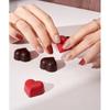 Edgeu Burgundy Heart Glam Gel Nail