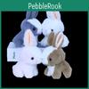 Soft And Huggable Bunny Plushie Adorable Stuffed Rabbit Pendant For Keyring And Bag