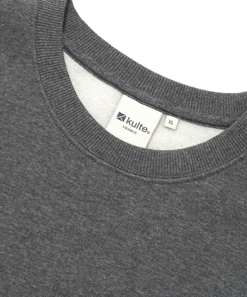 KULTE K Heart Logo Crewneck_C.M.Grey
