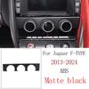 ABS Matte Black For Jaguar F-TYPE 2013-2024 Car Central Control Water Cup Panel Glass Lifting Frame Car Interior Accessories