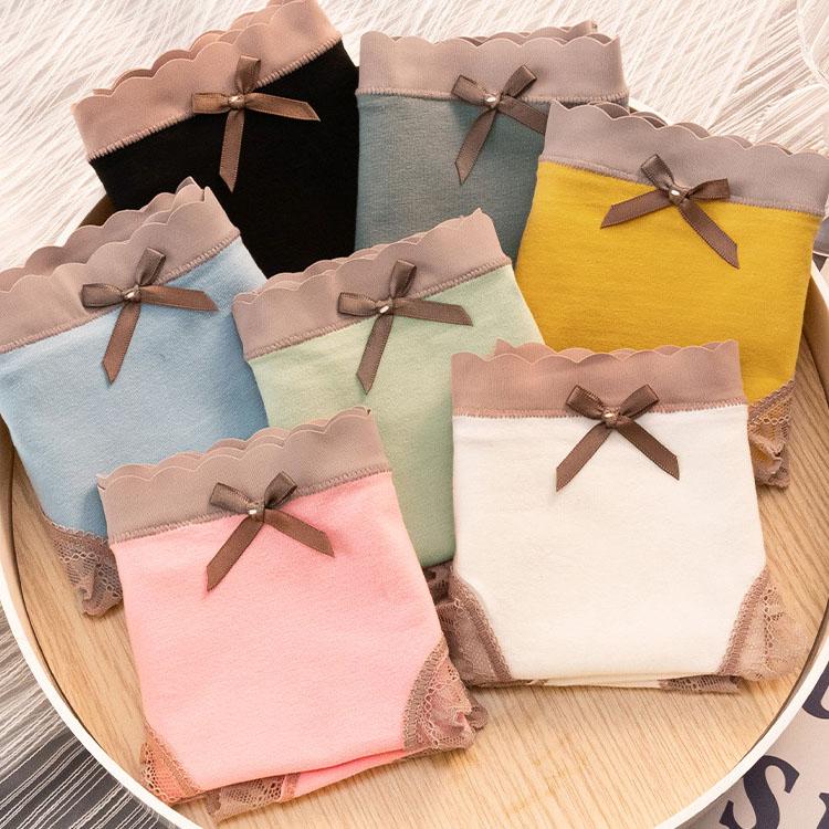 

5 шт./компл. женские бесшовные трусики на весну и лето, женские дышащие милые трусы одного цвета M