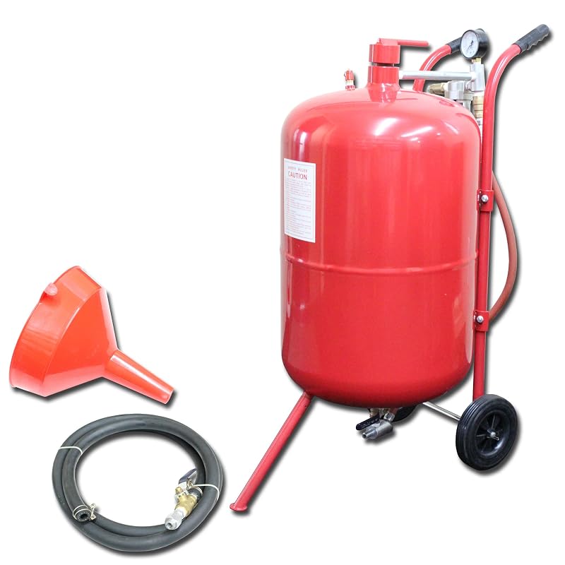 WEIMALL Sandblaster, Direct Pressure Type, for Etching, Rust Removal, and Paint Stripping (20 Gallon) A17B